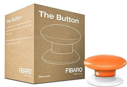 FIBARO The Button Orange/Contrôleur de Scènes Z-Wave +, Orange