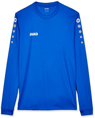 JAKO Team Trikot Langarm Kids Weiß blau, 128 Kinder