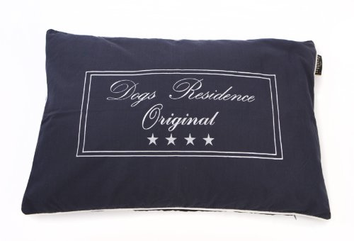 Lex & Max/PETFAB - Bezug Dogs Residence für Bench Hundekissen-Füllung - Größe: 100 x 70 cm, Farbe: Indigo/Blau