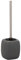 WENKO WC-Garnitur Faro Grey - WC-Bürstenhalter, Keramik, 12 x 40 x 12 cm, Grau