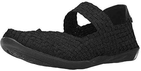 Bernie Mev Cuddly, Zapatos Planos Mary Jane Mujer, Negro, 36/37 EU