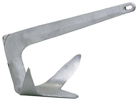 Ancora zincata In acciaio Ormeggio Ancoraggio Bruce 2 kg X barca Gommone Vela