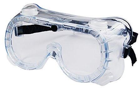 Ozaki – Schutzbrille gegen Staub und Beschlagen – verstellbarer Riemen – Staub-Belüfter – Norm EN166 3 B – Motorsense & Heimwerken