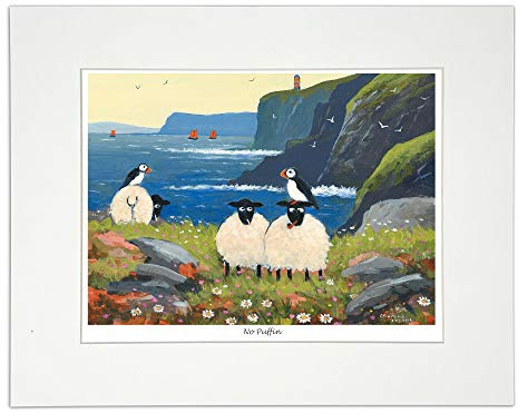 Thomas Joseph Kunstdruck No Puffin, Schafkunst