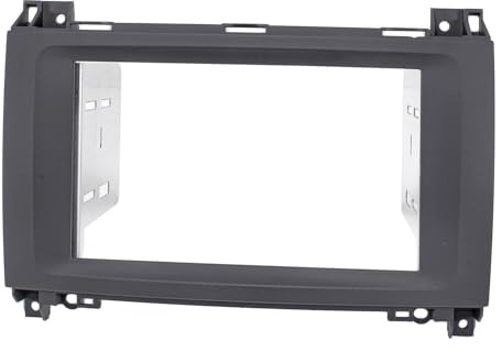 tomzz Audio 2434-006 Doppel DIN Radioblende HQ kompatibel mit Mercedes A-Klasse W169 B-Klasse W245 Sprinter W906 Viano W639 Vito W639/V447 VW Crafter schwarz