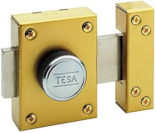 Tesa Assa Abloy 210150AC Cerrojo de Seguridad, Cilindro TE5, Esmaltado Cromo