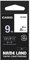 Casio EZ-Label Printer XR-9WE1 Schriftband selbsthaftend 9 mm x 8,0 m schwarz auf weiß