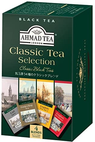 Ahmad Tea Black Tea, Classic Black Tea Selection, 20 Teabag Sachets, 1 Pack