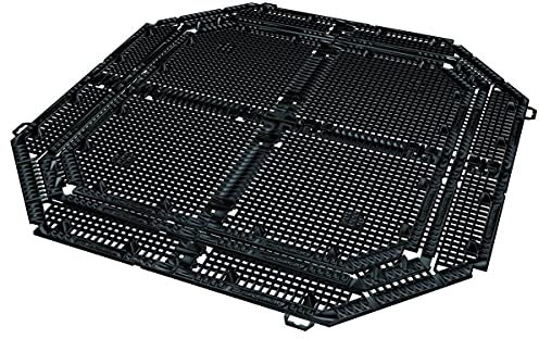 Graf Bodengitter für ECO-King/Thermo-King Komposter 600 L / Thermo-Wood 600 L aus Polypropylen (PP), Schwarz