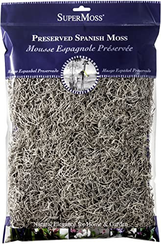SUPERMOSS (26911 Spanish Moss Dried, Natural, 8 Ounces