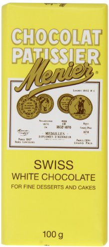 Menier White Cooking Chocolate 100 g (Pack of 10)