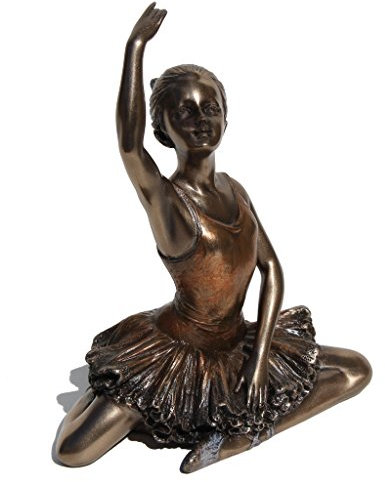 Ballerina – Warming Up Bronzefigur, 13 cm