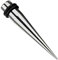 Treuheld® | 5mm Dehnstab | Silber | Chirurgenstahl 316L | Dehner für Flesh Tunnel + Ohr Plugs | Dehnungsstab + 2 Gummiringe | Ear Expander