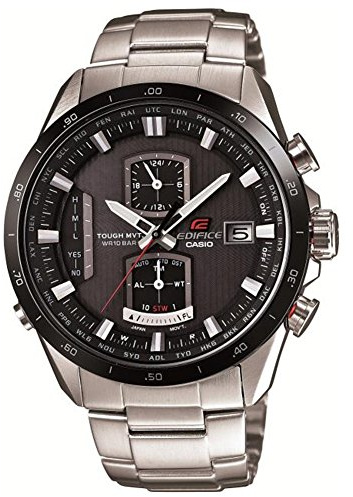 Casio Herren-Armbanduhr XL Edifice Premium Chronograph Quarz Edelstahl EQW-A1110DB-1AER