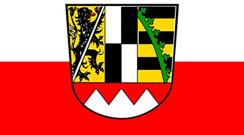Flagge/Fahne OBERFRANKEN Staatsflagge/Landesflagge/Hissflagge mit Ösen 150x90 cm, gute Qualität