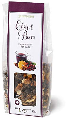 Regina di Fiori - Elisir di Bacco. Preparato per Vin Brulè con Futta e Spezie. Sacchetto da 100g