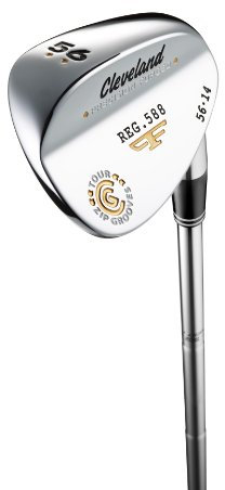 Cleveland Golfschläger 588, geschmiedetes Men's verchromt (für Linkshänder, 58°, Stahl-Schaft)