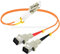 Cable adaptador de fibra óptica LC (macho) a SC (hembra)