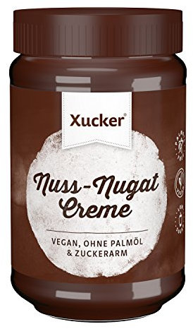 Xucker 300 g Nunux Nuss-Nougat-Creme mit Xylit im Glas, 2er Pack (2 x 300 g)