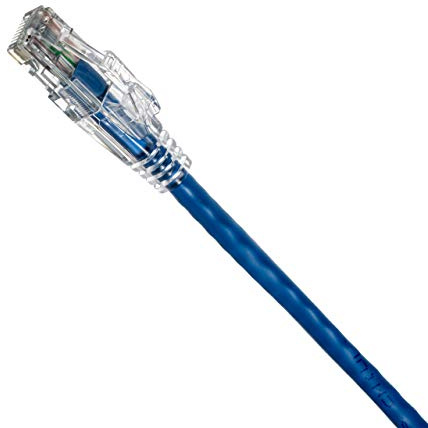 NTW 1 ' Lockable CAT6 Patented net-Lock RJ45 Ethernet Network Patch Cable (UTP), Snagless, Blue (NL-U6K-001BL)