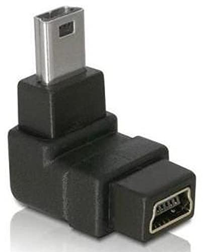 Delock Adapter USB-B mini 5pin Stecker/Buchse 90°gewinkelt - Art. 65097