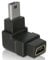 Delock Adapter USB-B mini 5pin Stecker/Buchse 90°gewinkelt - Art. 65097