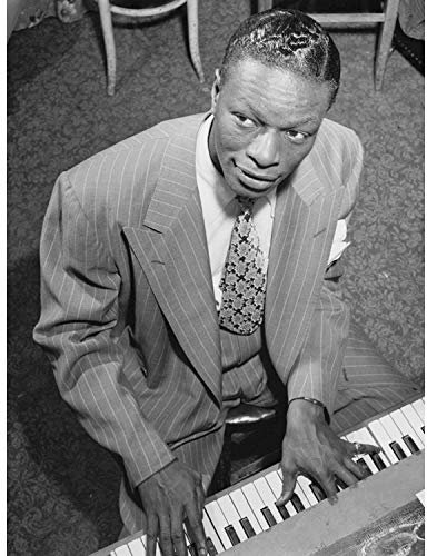 Bumblebeaver Vintage Photo Portrait Legendary Musician NAT King Cole Poster Print Jahrgang Foto Porträt Legende Musik König