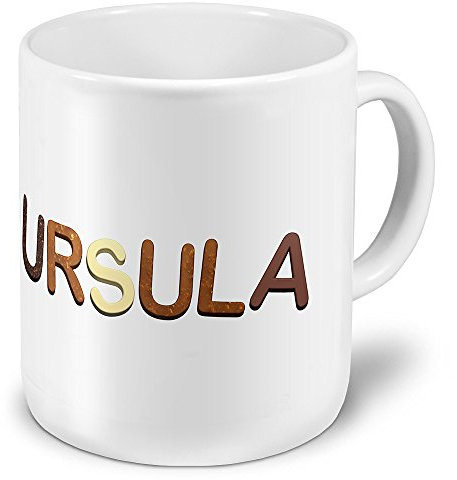 digital print XXL Riesen-Tasse mit Namen „Ursula“ - Jumbotasse mit Design Schokolade - Namens-Tasse, Kaffeebecher, Becher, Mug