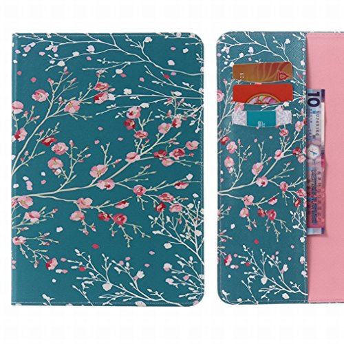 LEMORRY Per Samsung Galaxy Tab S2 8.0 Custodia Sbalzato Pelle Cuoio Portafoglio Borsa Protettivo Magnetico Morbido Silicone TPU Cover Custodia per Galaxy Tab S2 8.0 / T719N T710 T715, Cherry Blossom