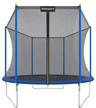 Ultrasport Kinder Gartentrampolin Uni-Jump, Blau, 305 cm