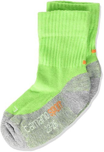 Camano Jungen 2er Pack Sportsocken mit weichem Bund für Kinder Socken Grün 23/26