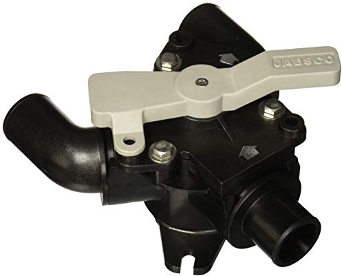 Jabsco 45490-1000 Marine Waste Tank Y-Valve,Black