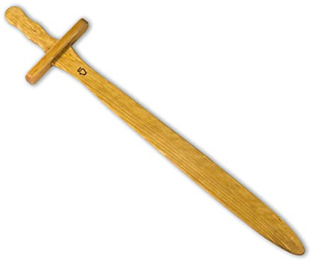 BestSaller 1103 Schwert Knappe, Holz, Natur, geölt, ca. 55 cm lang (1 Stück)