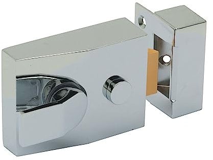 Sterling NLC101 Dead Lock Standard Night Latch Plate, Chrome