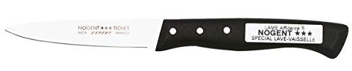 Nogent 3 Etoiles 02102B Couteau d' Office Expert 8 cm, Noir