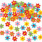 Baker Ross EV1563 Selbstklebende Filz-Blumen zum Basteln für Kinder ideal für Frühling und Karnival - 60 Stück, 3cm, Sortiert