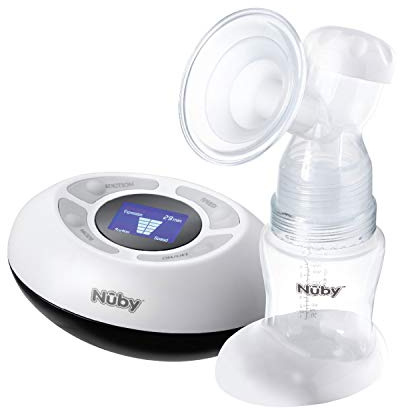 Nuby Ultimate Single Electric Breast Pump – Stimulation & Expression | Digital Display | Quiet & Discreet