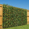 CHRISTOW Expanding Artificial Trellis Fake Leaf Yellow Flower Hedge Garden Privacy Screening (1m x 2m)