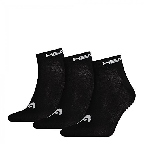 HEAD Unisex Quarter Sportsocken 15er Pack, Größe:35-38;Farbe:Black (200)