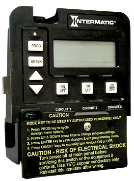 Intermatic P1353ME Interrupteur horaire numérique 3 circuits pour piscine/spa Intermatic