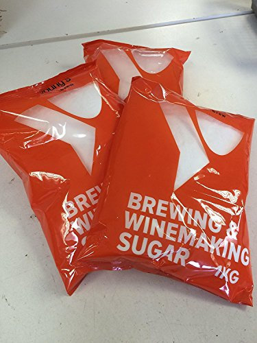 3 BAGS of Youngs Home Brew 1KG Brewing & Winemaking Sugar (3kgs in total)