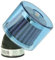2EXTREME Sportluftfilter Air-System 45° Blau - 35mm Anschluss, Abnehmbare Schutzkappe, Hochleistungs Metallgewebe kompatibel mit Yamaha, MBK, kompatibel mit Piaggio, Italjet, Malaguti Roller