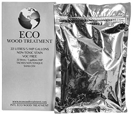 Eco Wood Treatment EWT5 5 US Gallon, Long Lasting, Silvery Patina | Semi-Transparent (1 Pack), 640 Fl Oz (Pack of 1), 18927 Millilitre