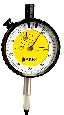 Baker Plunger Type Dial Gauge (0.01Mm Reading