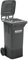 EUROKRAFT | pro | Poubelle en plastique conforme DIN EN 840 | capacité 120 l | l x h x p 505 x 1005 x 555 mm | anthracite
