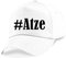 Reifen-Markt Base Cap Hashtag #Atze Größe Uni Farbe Weiss Druck Schwarz