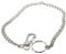 38cm Long Hipster Strong Metal Curb link chain Ring Keyring Keychain Key Chain Silver Key Wallet Belt Ring Clip Key Fob Keyfob