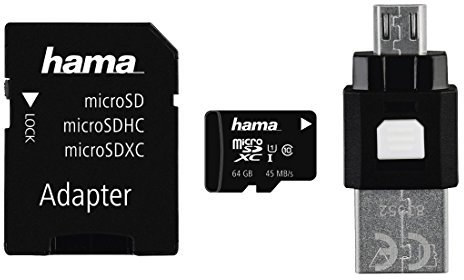 Hama 00114967 Carte mémoire micro SDXC classe 10 64 Go