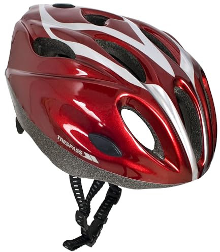 Trespass Kids Bike Helmet Tanky Red