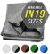 Trademark Supplies Bâche de Protection Robuste, Couleur argenté, pour auvent, Tente, Bateau, Camping-Car ou Piscine, Argent, 6X8-ST